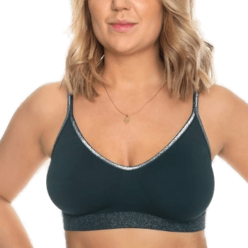 Missya Lucia Glitter BH Mørkgrønn