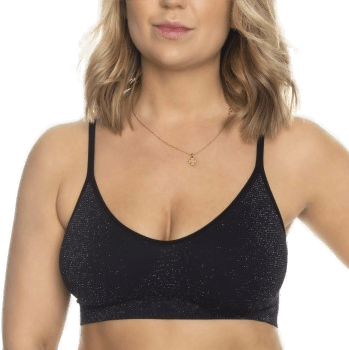 Missya Lucia Waffel Glitter BH Svart