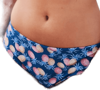 Missya Aaliyah Bikini Brief Blå Mønster