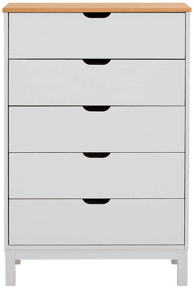 Loft24 Kommode Post 5 skuffer