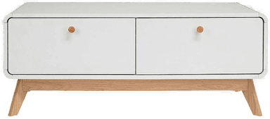 Loft24 Lav skjenk Cassie Hvit