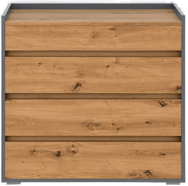 Loft24 Kommode Kosmo Antrasitt/Eik