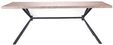 Loft24 Larchant Bord 200x100 Brun