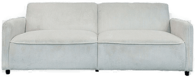 Dorel Home Alicia Sovesofa 3-seter Kordfløyel Hvit