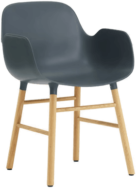Normann Copenhagen Form Armchair Oak Blue
