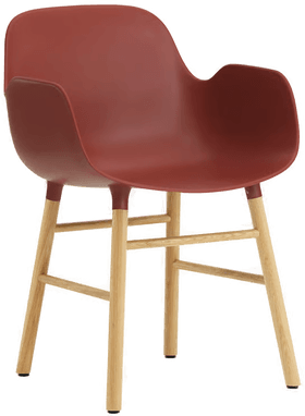 Normann Copenhagen Form Armchair Oak Red