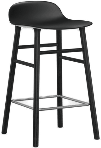 Normann Copenhagen Form Barstool 65 cm Black Oak