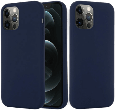 Incover iPhone 12 / 12 Pro Silikondeksel Mørk Blå