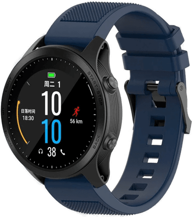 Incover Garmin Silikon QuickFit Reim 22mm Mørkeblå