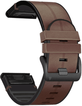 Incover Garmin-stropp 26mm QuickFit brun/svart