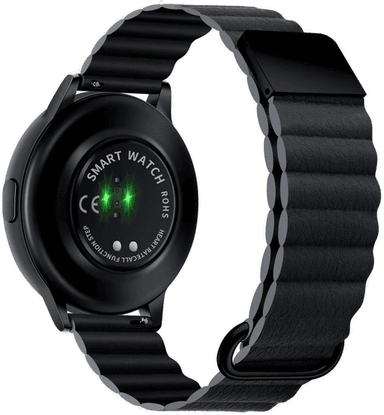 Incover Smartwatch-Rem 20 mm Magnetisk Litchi-Skinn