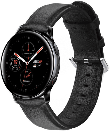 Incover Smartwatch Kunstskinn 20mm - Svart