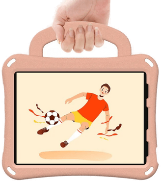 Eiderwood iPad Air 10.9" Barnedeksel - Fotball - Korall