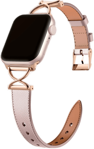 Eiderwood kunstskinnrem - Rosa