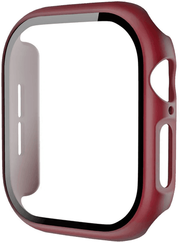 Incover Hard Plast Deksel til Apple Watch 46mm - Mørk Rød