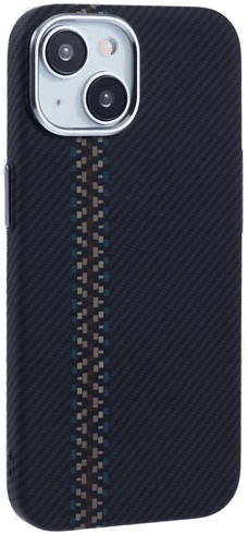 Eiderwood Mønstret Deksel - iPhone 13 - Dark ZigZag Pattern