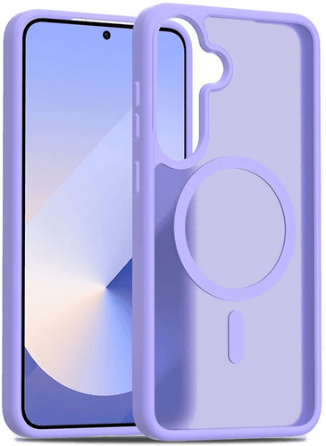 Eiderwood Matt Hybrid Deksel til Samsung Galaxy S24+/S25+ - Lilla/Gjennomsiktig