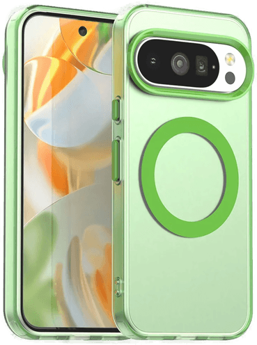 Eiderwood Google Pixel 10/10 Pro Deksel - Gjennomsiktig/Grønn