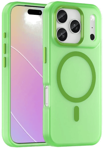 Eiderwood iPhone 17 Pro Deksel - Matt Gjennomsiktig / Grønn