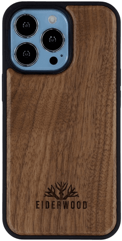 Eiderwood iPhone 14 Pro Tredeksel Valnøtttre