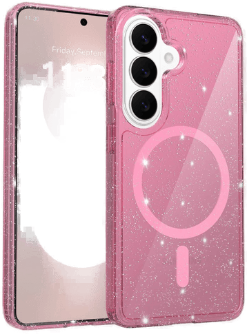 Eiderwood Magnetisk Plast Glitter Deksel Rosa