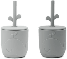 Done By Deer Wally Sugerørkrus 2-Pk, Grey