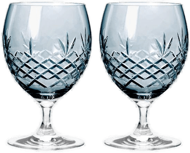 Frederik Bagger Crispy Eightball Glass 2 stk, Sapphire