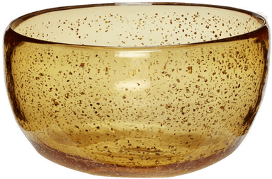 Hübsch Skål glass amber