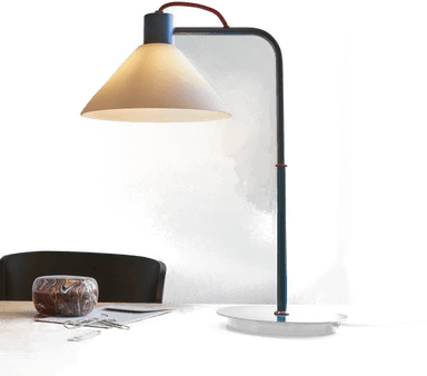 Hübsch Spot bordlampe, blå/hvit