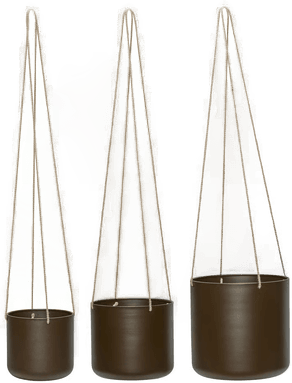 Hübsch Bloom hengepotter 3-pakning