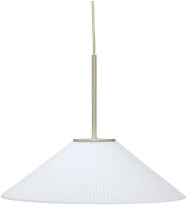 Hübsch Solid hengelampe, hvit