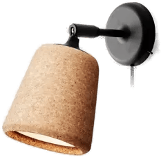 New Works Material Originals vegglampe kork