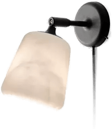 New Works Material vegglampe, marmor