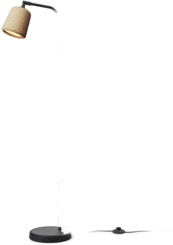 New Works gulvlampe, brun, 125 cm