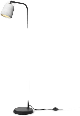 New Works gulvlampe Materiale, hvit