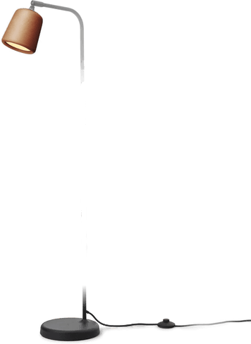 New Works gulvlampe Materiale, rød