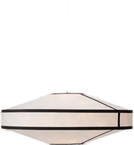 New Works Kite hengelampe, Ø 75 cm, hvit/svart