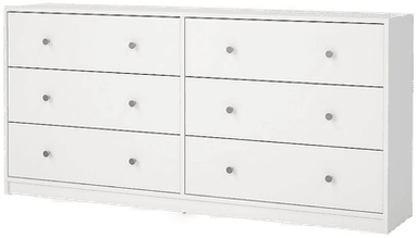 Tvilum May dobbel kommode 6 skuffer