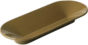 Muuto Mere skål 51,5x21,5 cm brungrønn