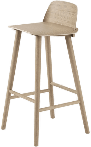 Muuto Nerd Bar Stool, Eik