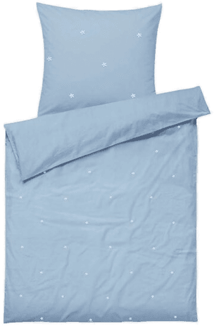 Juna Daisy sengetøy 70x100 cm lys blå