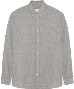 Project Relaxed Ls Button Down Skjorte Beige/Grå L