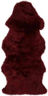 Natures Collection Saueskinn 135x60 cm - Bordeaux