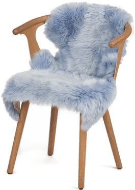 Warm & Comfy Saueskinn 100x60 cm - Blågrå