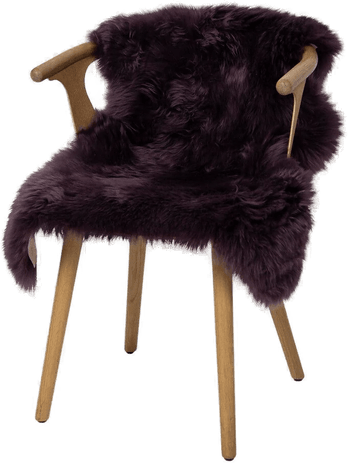 Warm & Comfy Saueskinn 100x60 cm - Lilla