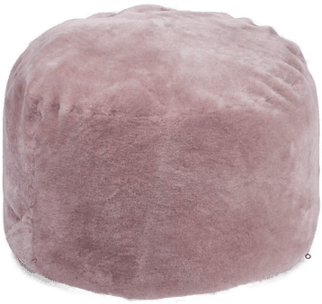 Natures Collection Rund pouf Mokkasin Lys Lilla
