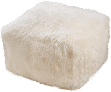 Natures Collection Puff Langhåret Beige