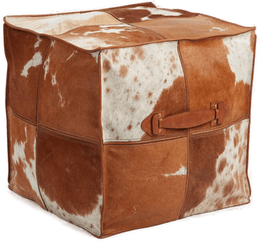 Warm & Comfy Puff Kalveskinn 45x45 cm