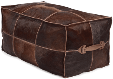 Warm & Comfy Puff Kalveskinn Brun