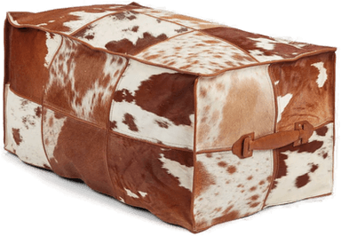 Warm & Comfy Puff Kalveskinn 45x82 cm